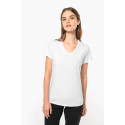 T-shirt donna maniche corte con collo a V K3015 Kariban
