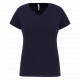 T-shirt donna maniche corte con collo a V K3015 Kariban