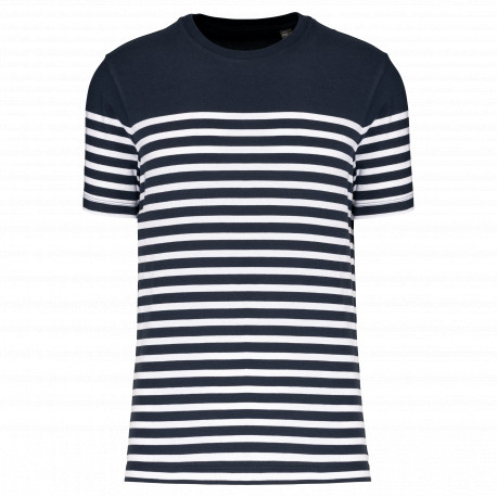 T-shirt uomo in stile marinaro Bio girocollo K3033 Kariban