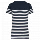 T-shirt donna in stile marinaro Bio girocollo K3034 Kariban