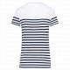 T-shirt donna in stile marinaro Bio girocollo K3034 Kariban