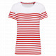 T-shirt donna in stile marinaro Bio girocollo K3034 Kariban