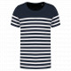 T-shirt bambino in stile marinaro Bio girocollo K3035 Kariban