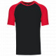 T-shirt baseball manica corta bicolore K330 Kariban