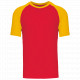 T-shirt baseball manica corta bicolore K330 Kariban
