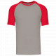 T-shirt baseball manica corta bicolore K330 Kariban