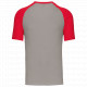 T-shirt baseball manica corta bicolore K330 Kariban