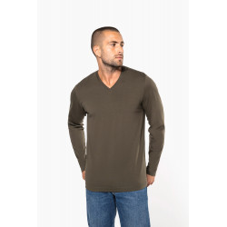 T-shirt uomo manica lunga scollo a V K358 Kariban