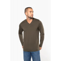 T-shirt uomo manica lunga scollo a V K358 Kariban