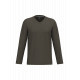T-shirt uomo manica lunga scollo a V K358 Kariban