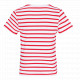 T-shirt bambino manica corta a righe stile marinaio con tasca K379 Kariban
