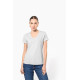 T-shirt donna manica corta scollo a V K381 Kariban