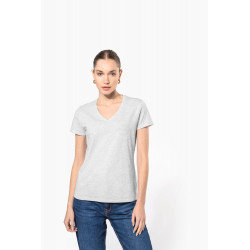 T-shirt donna manica corta scollo a V K381 Kariban