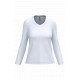 T-shirt donna manica lunga scollo a V K382 Kariban
