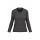 T-shirt donna manica lunga scollo a V K382 Kariban