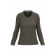 T-shirt donna manica lunga scollo a V K382 Kariban