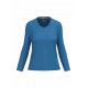 T-shirt donna manica lunga scollo a V K382 Kariban