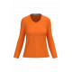 T-shirt donna manica lunga scollo a V K382 Kariban