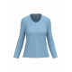 T-shirt donna manica lunga scollo a V K382 Kariban