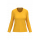 T-shirt donna manica lunga scollo a V K382 Kariban