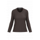 T-shirt donna manica lunga scollo a V K382 Kariban