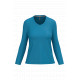 T-shirt donna manica lunga scollo a V K382 Kariban
