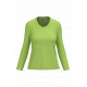T-shirt donna manica lunga scollo a V K382 Kariban