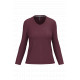 T-shirt donna manica lunga scollo a V K382 Kariban