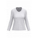 T-shirt donna manica lunga scollo a V K382 Kariban
