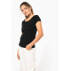 T-shirt donna manica corta collo a barca K384 Kariban