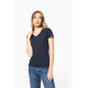 T-shirt piqué donna scollo a V K394 Kariban