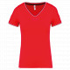 T-shirt piqué donna scollo a V K394 Kariban