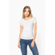 T-shirt bio donna maniche corte e collo con bordi a taglio vivo K399 Kariban