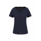 T-shirt bio donna maniche corte e collo con bordi a taglio vivo K399 Kariban