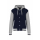 Giubbotto College unisex con cappuccio K4003 Kariban