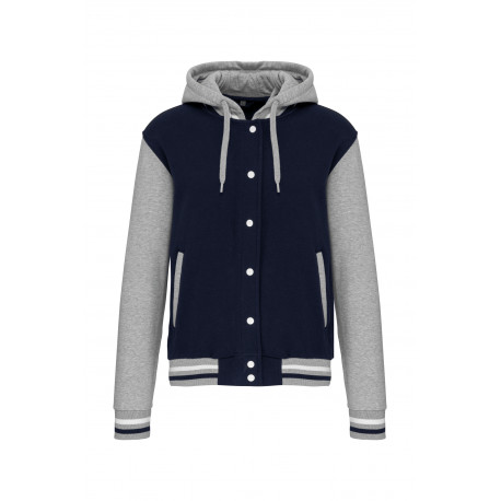 Giubbotto College unisex con cappuccio K4003 Kariban