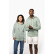 Felpa unisex ecosostenibile con zip e cappuccio NON GARZATA K4008 Kariban