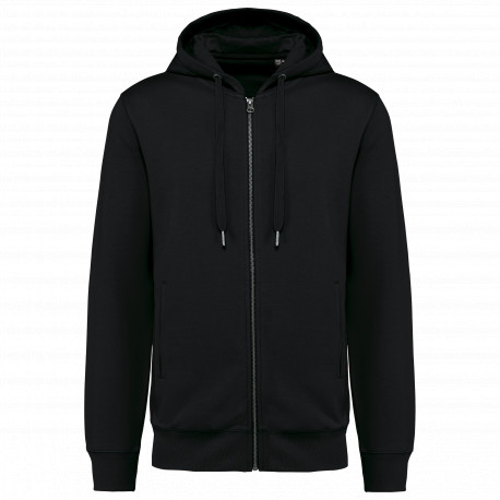 Felpa unisex ecosostenibile con zip e cappuccio NON GARZATA K4008 Kariban