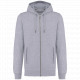 Felpa unisex ecosostenibile con zip e cappuccio NON GARZATA K4008 Kariban