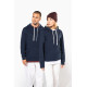 Felpa unisex con cappuccio a contrasto con motivi K4013 Kariban