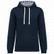 Felpa unisex con cappuccio a contrasto con motivi K4013 Kariban
