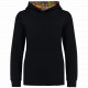 Felpa bambino unisex con cappuccio a contrasto con motivi K4014 Kariban