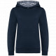 Felpa bambino unisex con cappuccio a contrasto con motivi K4014 Kariban