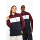 Felpa unisex tricolore con cappuccio K4016 Kariban