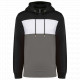 Felpa unisex tricolore con cappuccio K4016 Kariban