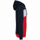Felpa unisex tricolore con cappuccio K4016 Kariban
