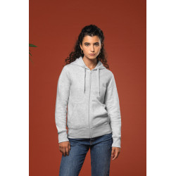 Felpa eco-sostenibile donna con cappuccio e zip K4031 Kariban
