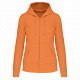 Felpa eco-sostenibile donna con cappuccio e zip K4031 Kariban