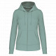 Felpa eco-sostenibile donna con cappuccio e zip K4031 Kariban