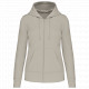 Felpa eco-sostenibile donna con cappuccio e zip K4031 Kariban